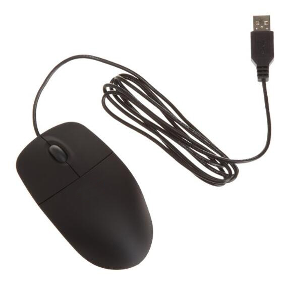 Basics 3-Button USB Wired Mouse