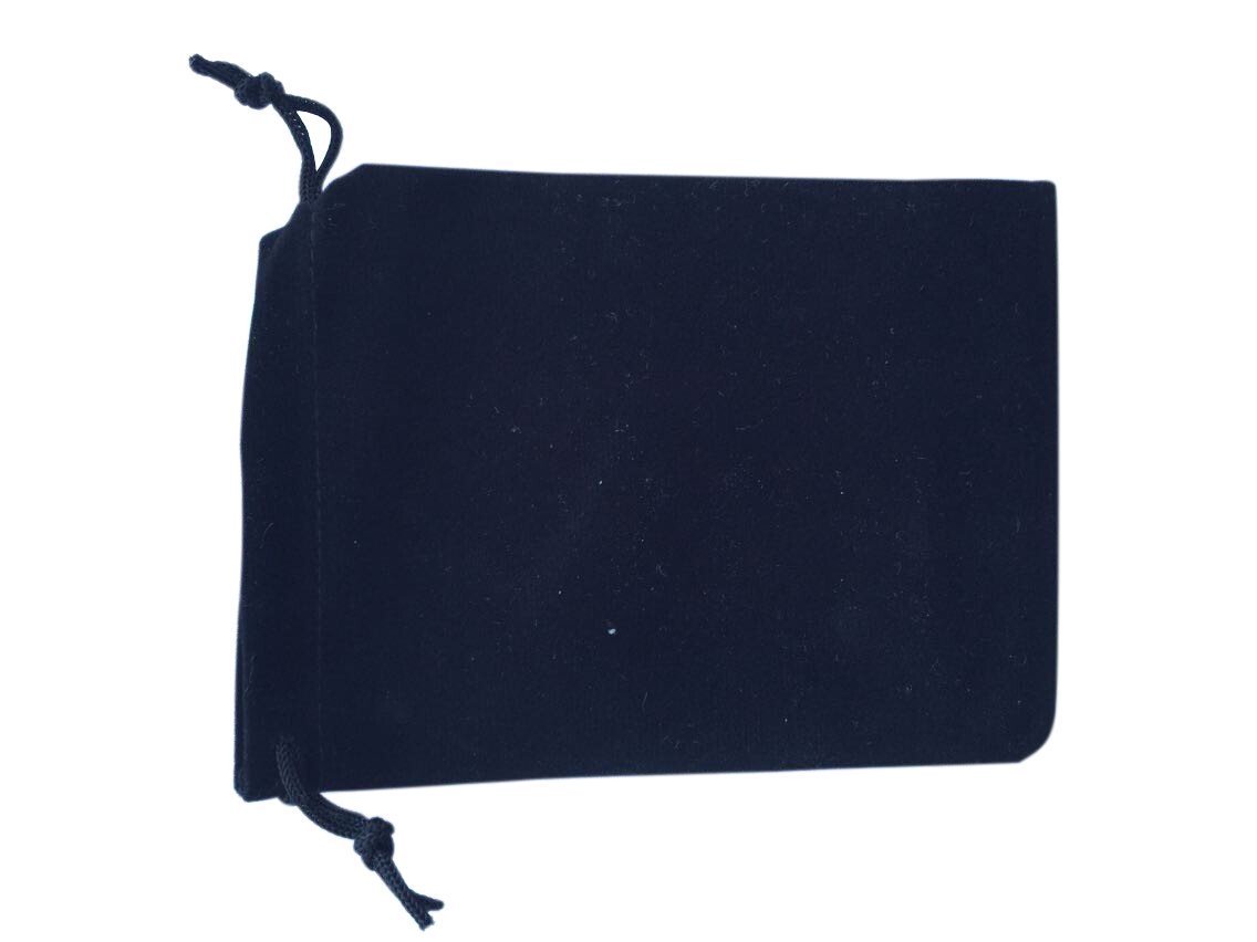 DTOL 50 Pieces Wholesale Lot - Black Velvet Cloth Jewelry Pouches/Drawstring Bags 3
