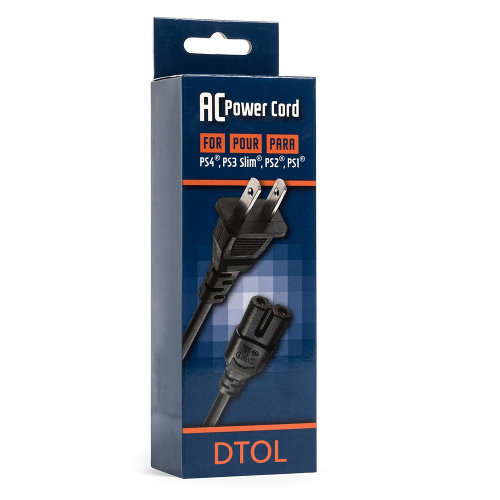 DTOL AC Power Adapter Cord for Sony PlayStation 3 Slim Edition