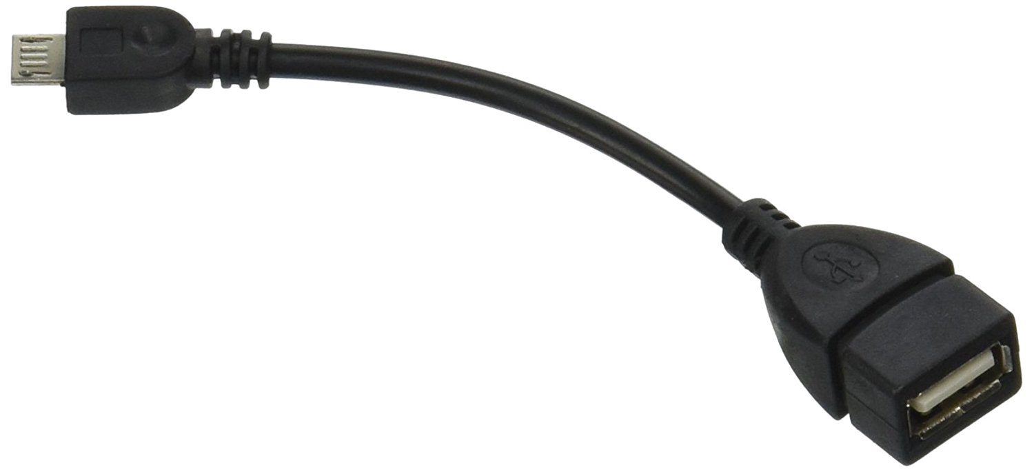 DTOL Micro USB OTG Cable for Cellphone/Tablet, Non-Retail Packaging - Black