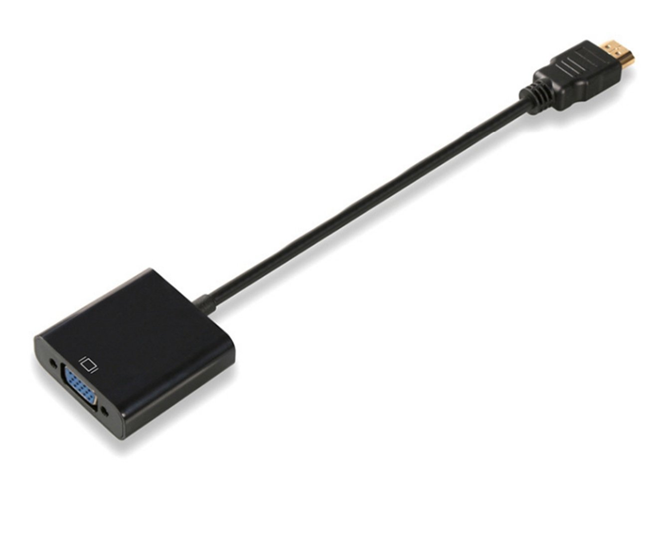 HV01 HDMI to VGA Adapter Cable, 1080P HD To VGA Coverter Cord, For PC Computer Laptop Netbook HD DVD, 1 Pack 
