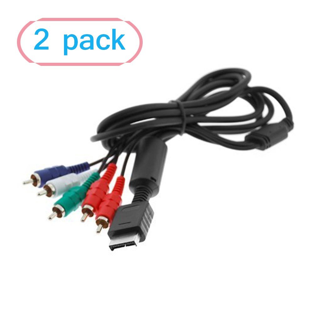 DTOL Playstation 3 And Playstation 2 Cable Premium High Resolution Component Audio Video Cable - 2 Pack