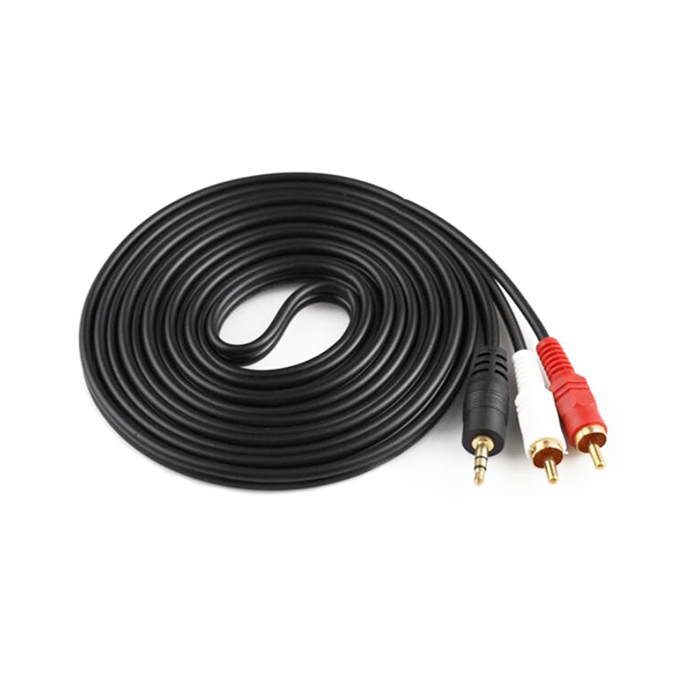 3.5mm Male Audio Video Extension Cable RCA Male Extension Cable 10 Feet (1 Pack) 