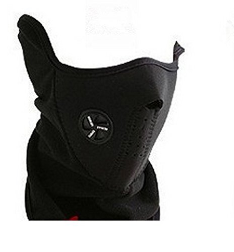 DTOL Neoprene Neck Warm Half Face Mask Winter Veil For Sport Bike Bicycle Motorcycle Ski Snowboard Color Black 