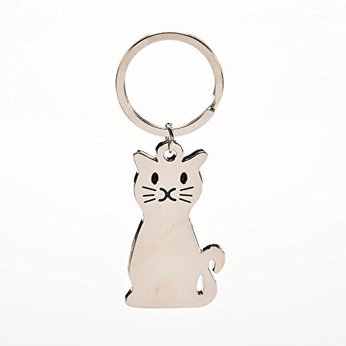 DTOL1 Piece Personalized Metal Cat Key Chain ,Key Ring