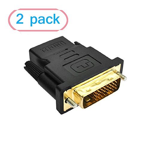 Adapter HDMI Female to DVI Male Video Adapter (2 Pack