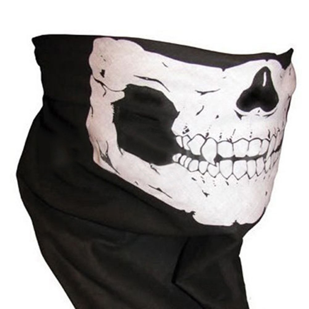 DTOL Skull Balaclava Bandana Bike Motorcycle Helmet Neck Face Mask Paintball Ski Mask