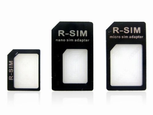 DTOL Compatible with iPhone 4/4S, iPhone 5/5S, iPhone 6/6 Plus, iPhone 7/7 Plus, iPhone 8/8 Plus, iPhone XR, iPhone XS, iPhone XS Max SIM Card Adapter, DTOL Nano SIM Card Adapter Black