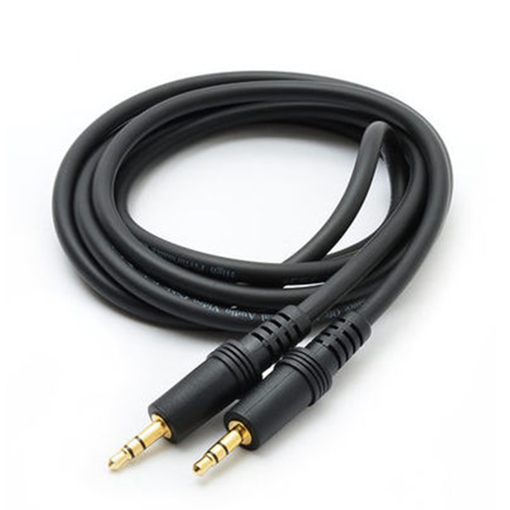 DTOL 3.5mm to 3.5mm Audio Stereo Aux Cable 5 Feet Black 2 Pack