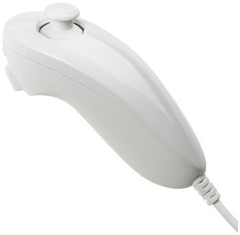 DSYJ Nunchuk Remote Controller Attachment For Nintendo Wii (White Edition)